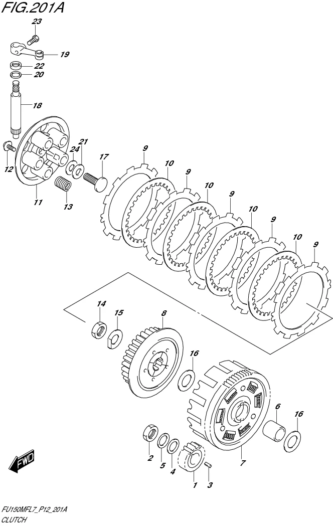 FIG. 201A CLUTCH