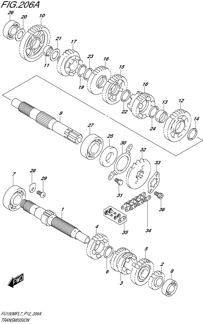 FIG. 206A TRANSMISSION