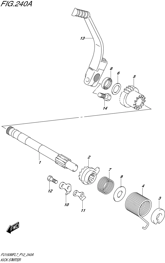 FIG. 240A KICK STARTER