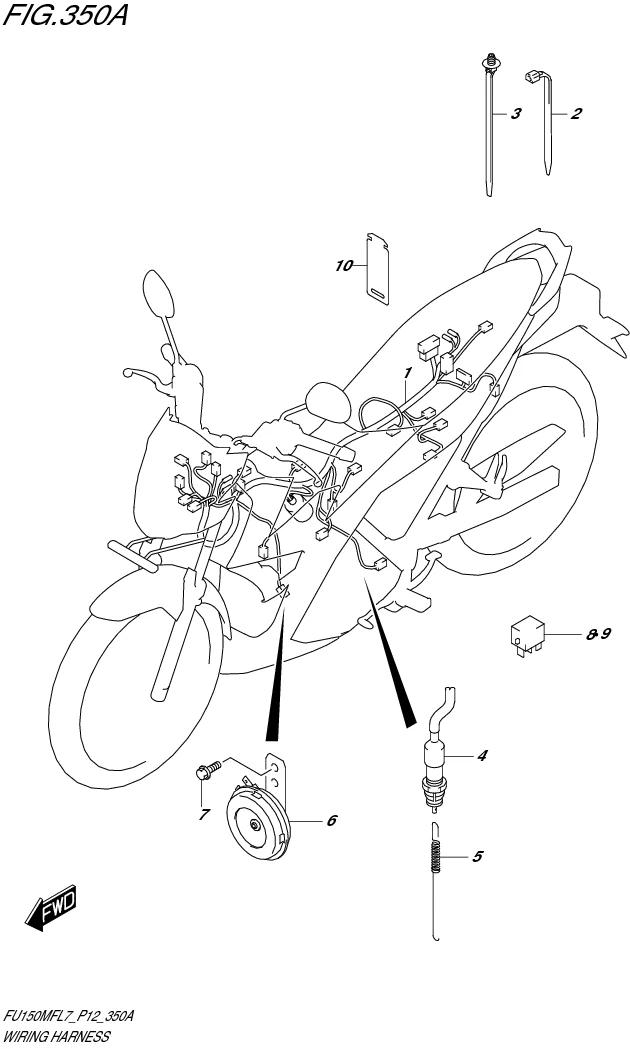FIG. 350A WIRING HARNESS