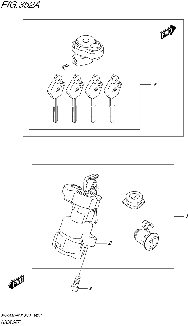FIG. 352A LOCK SET