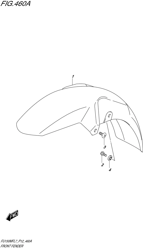 FIG. 460A FRONT FENDER