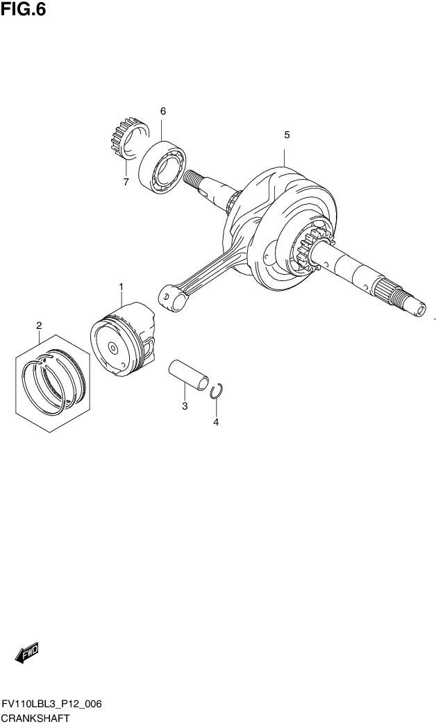 FIG. 6 CRANKSHAFT