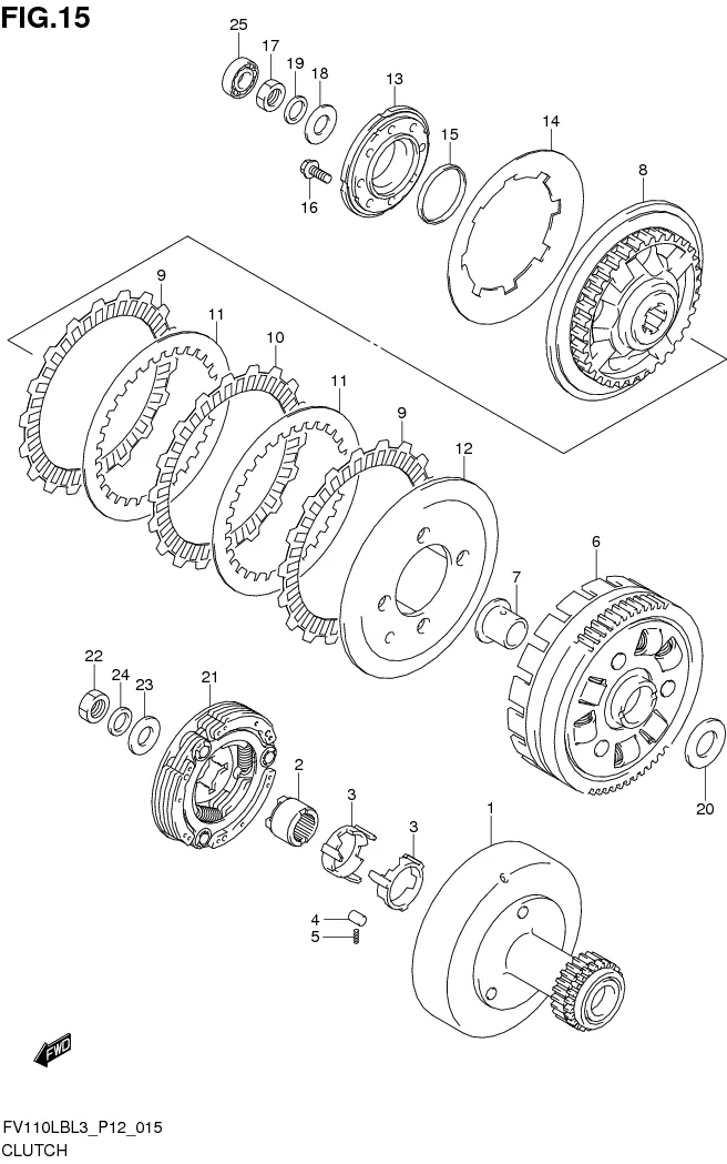 FIG. 15 TRANSMISSION