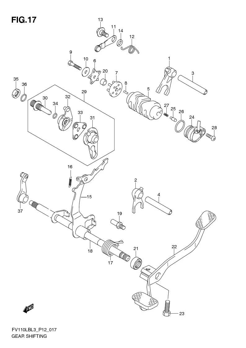 FIG. 17 KICK STARTER