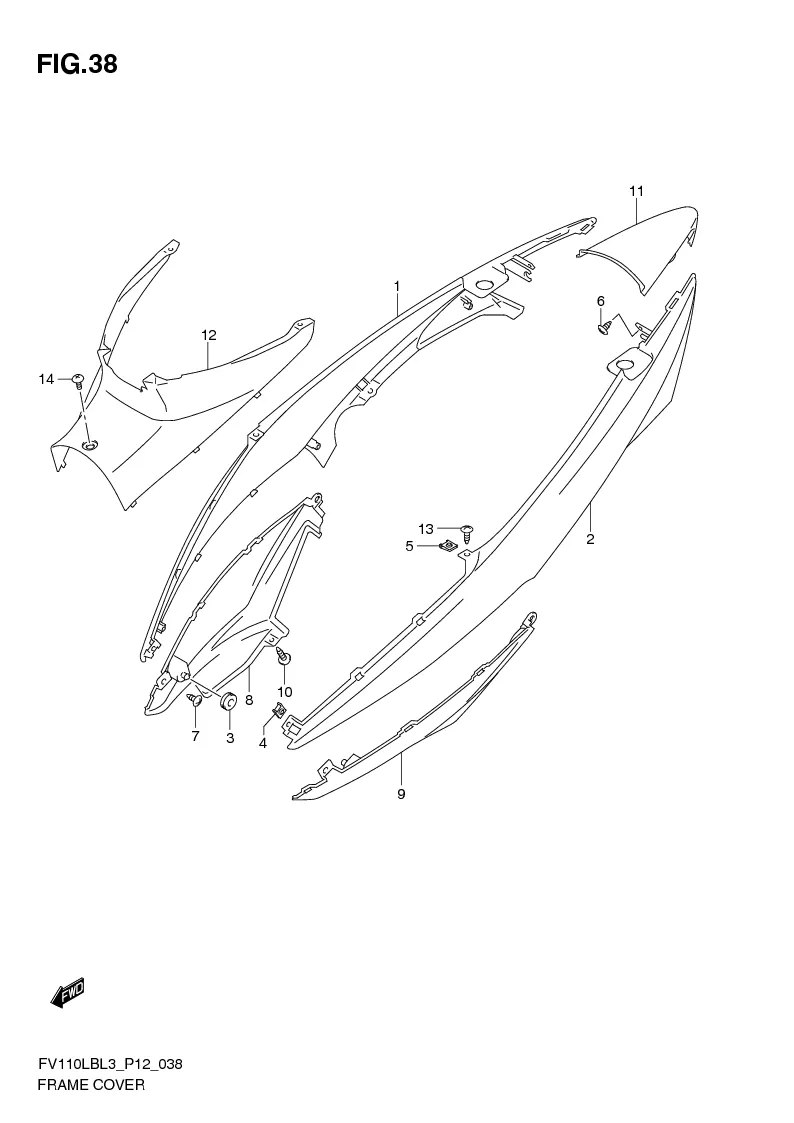 FIG. 38 FRAME COVER