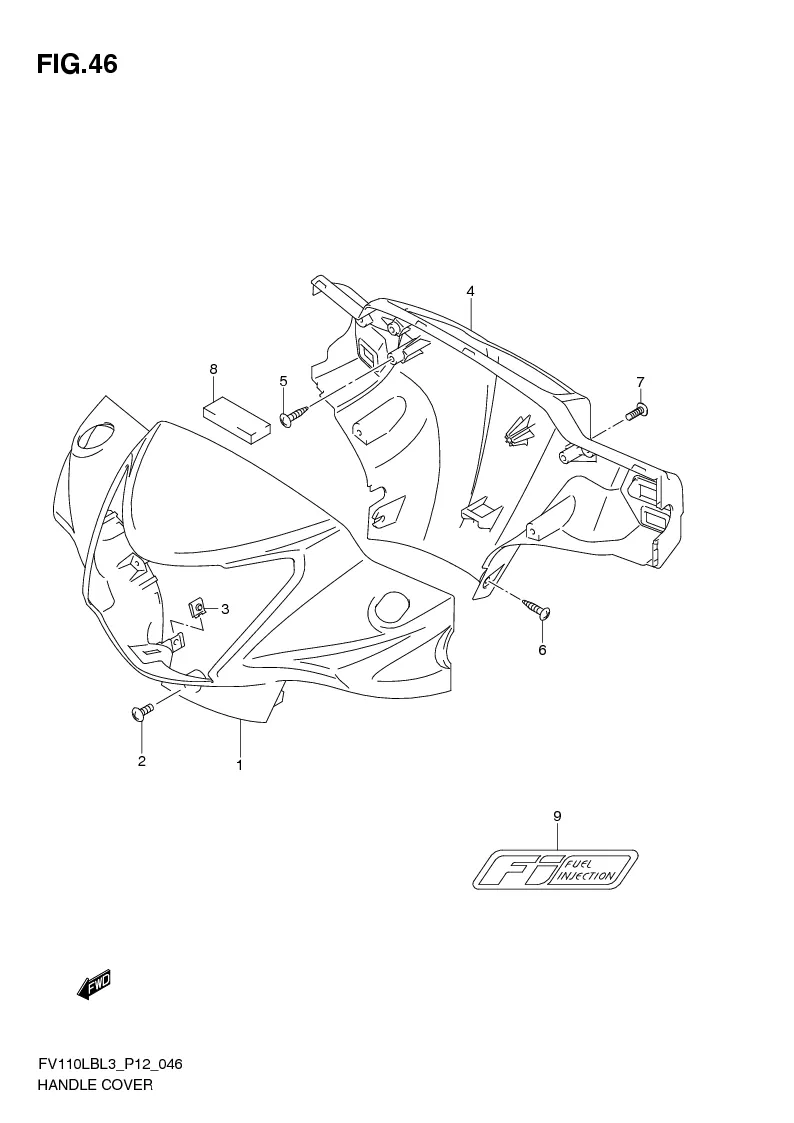 FIG. 46 HANDLE COVER