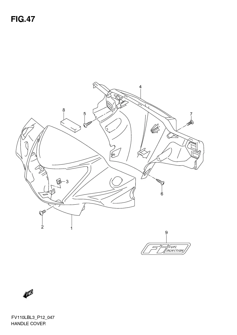 FIG. 47 HANDLE COVER