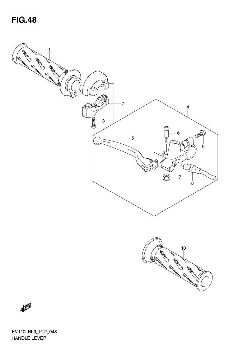 FIG. 48 HANDLE LEVER