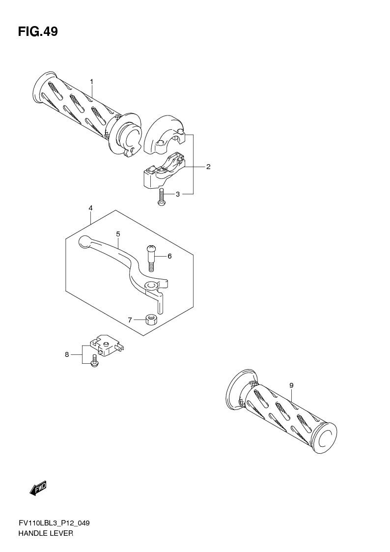 FIG. 49 HANDLE LEVER
