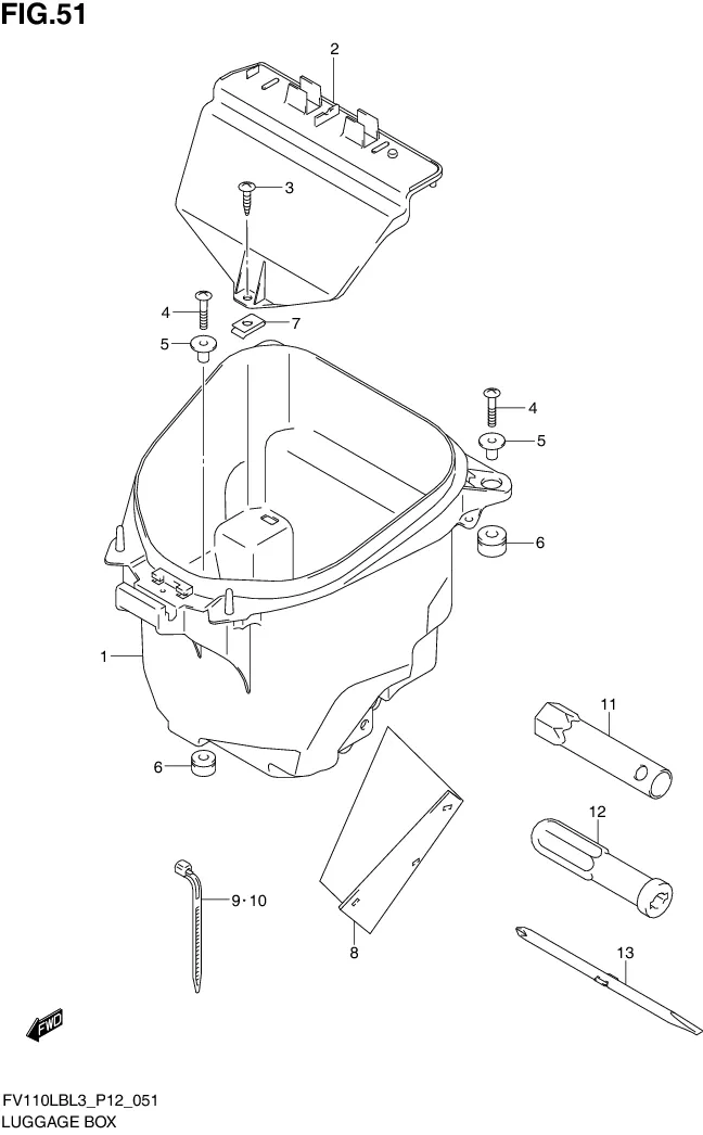 FIG. 51 LUGGAGE BOX