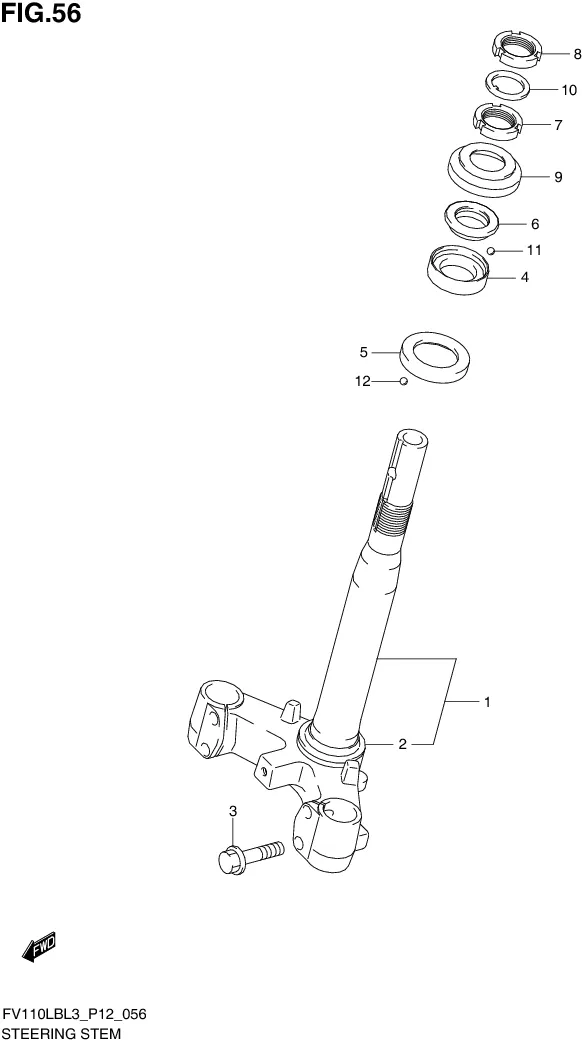 FIG. 56 STEERING STEM
