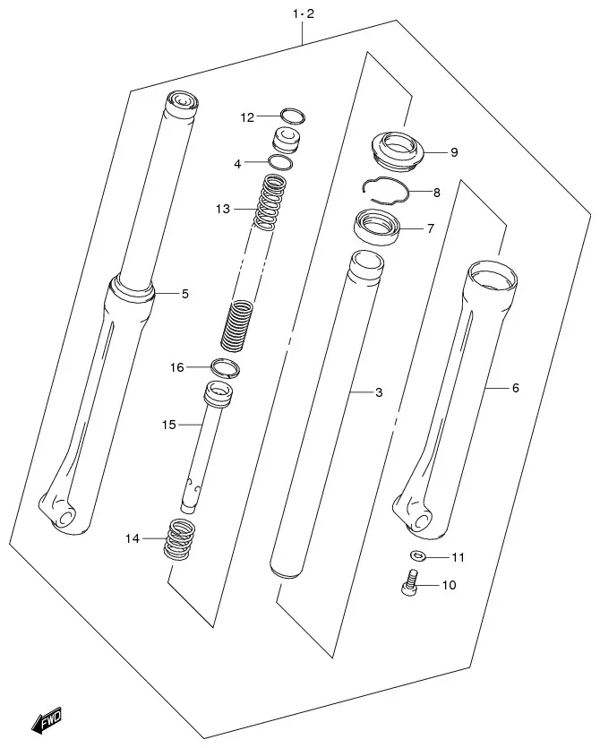 FIG.42 FRONT DAMPER (FW110DL0)