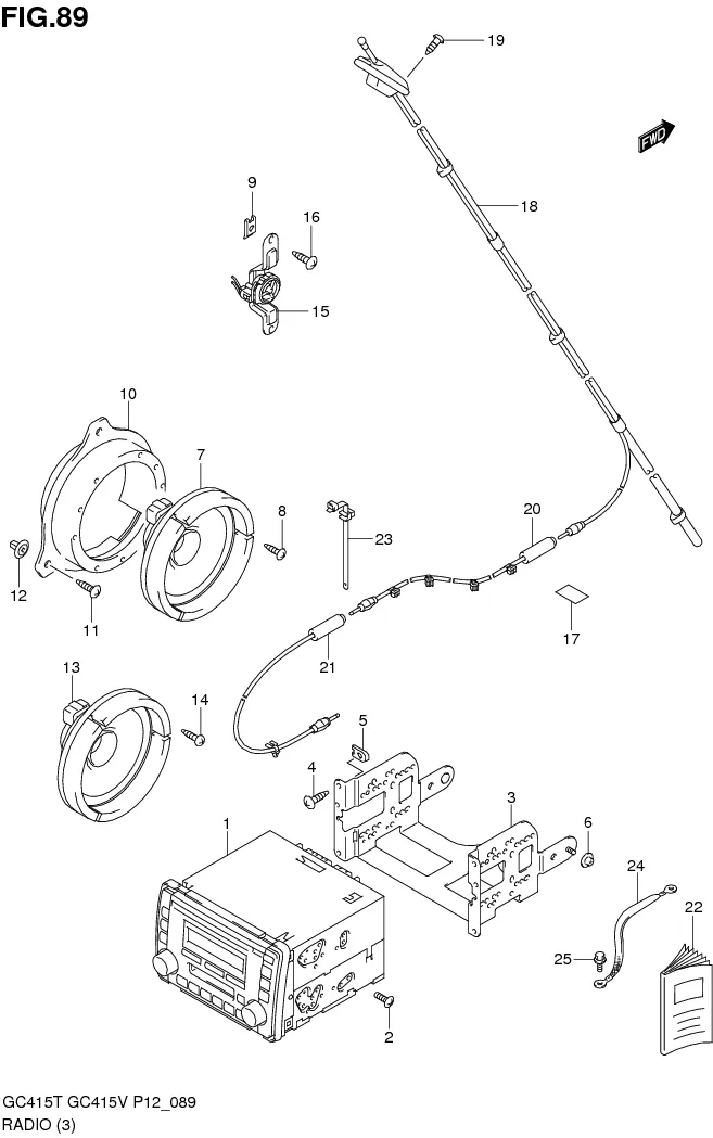 FIG.89 RADIO (TYPE 2:W/TUNER)