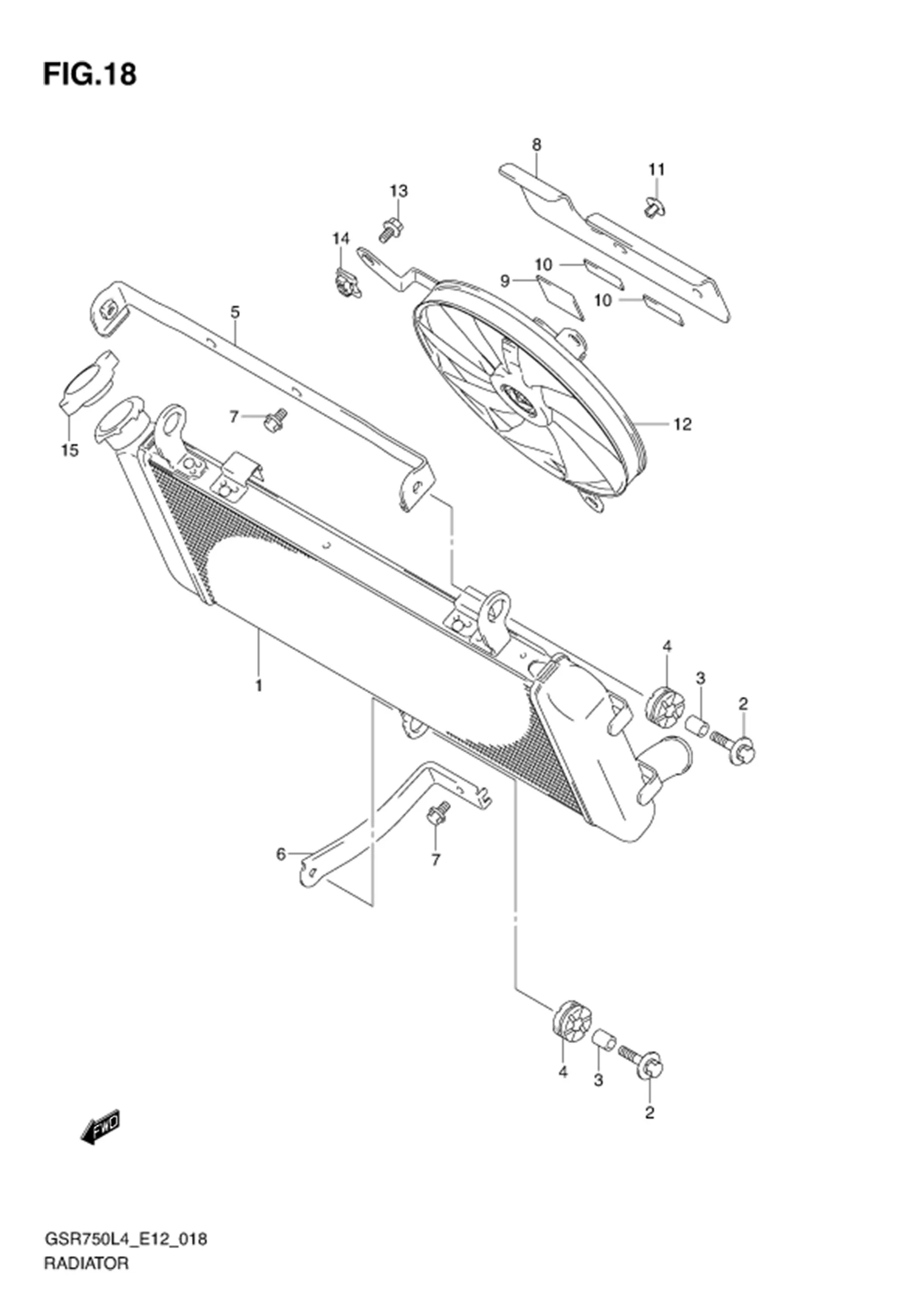 FIG.18 (1-C-8) RADIATOR