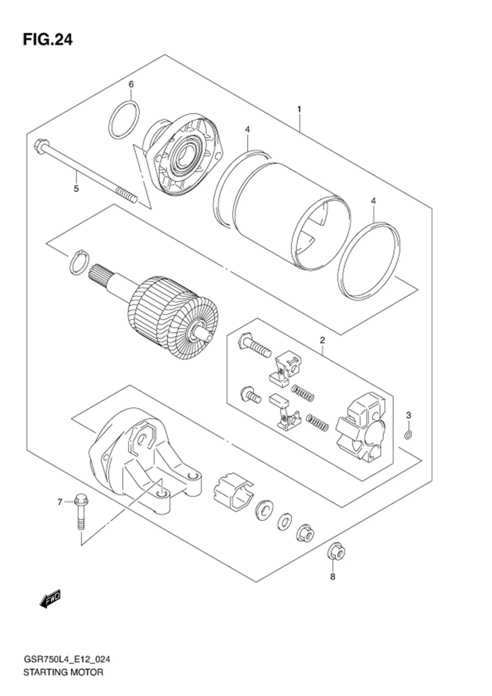 FIG.24 (1-D-2) STARTING MOTOR