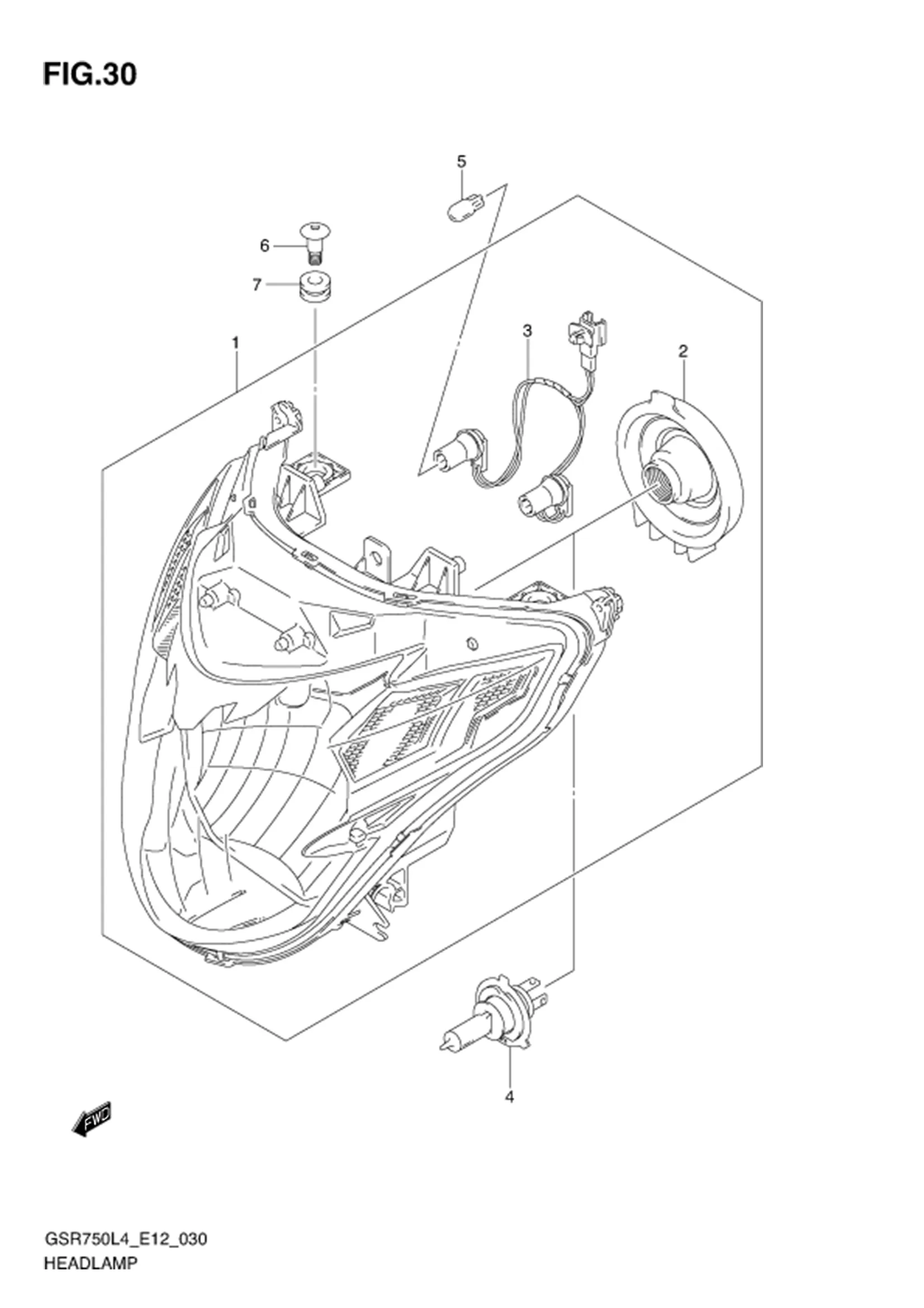 FIG.30 (1-D-8) HEADLAMP