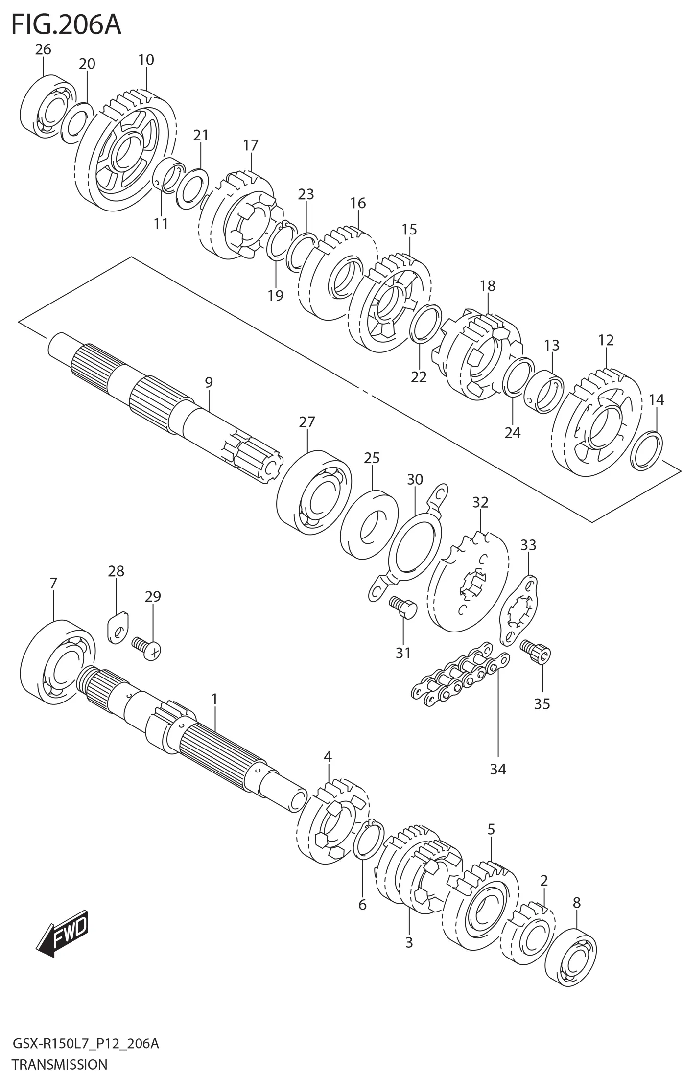FIG.210A (1-C-5) TRANSMISSION (1)