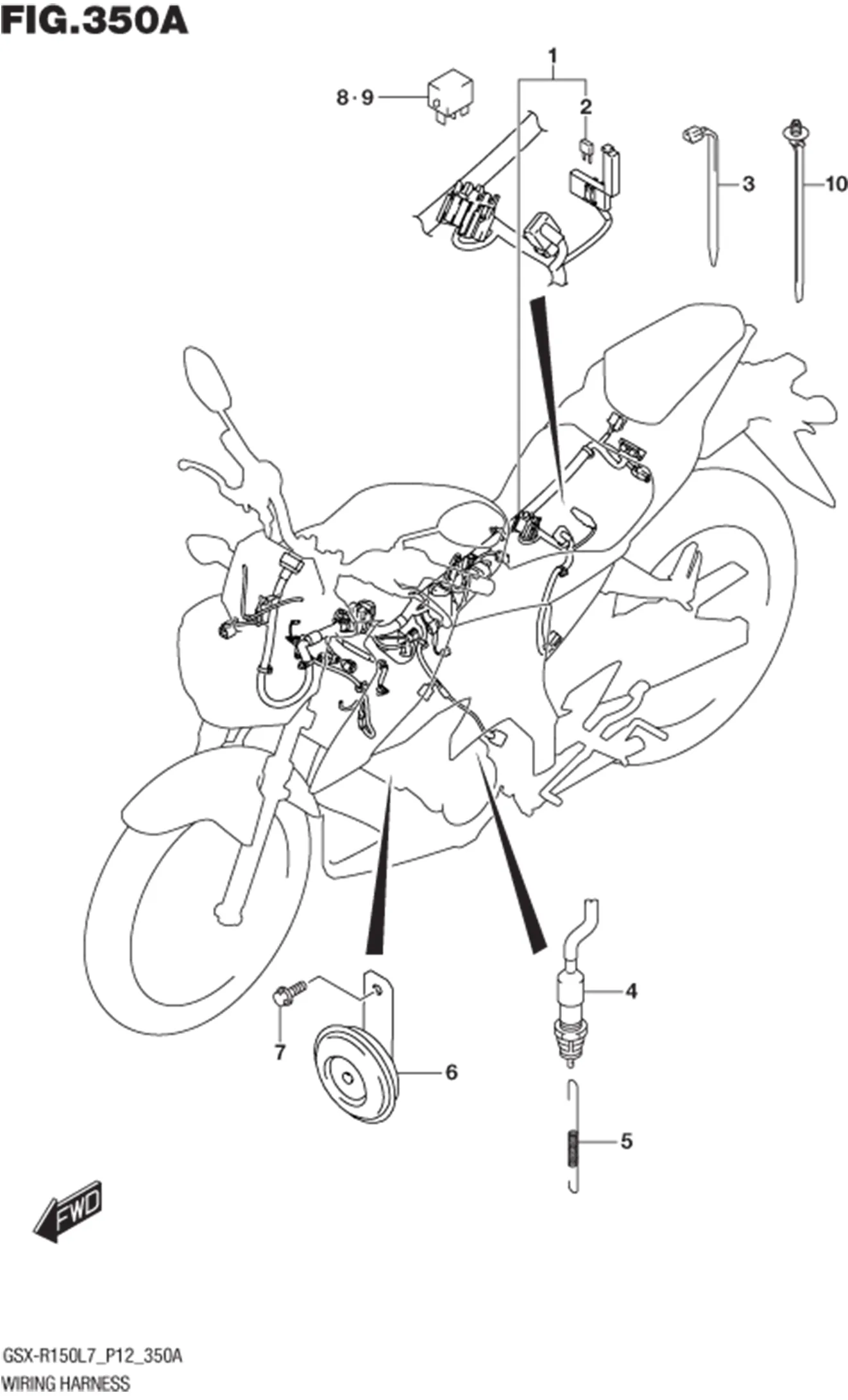 FIG.350A (1-C-14) WIRING HARNESS