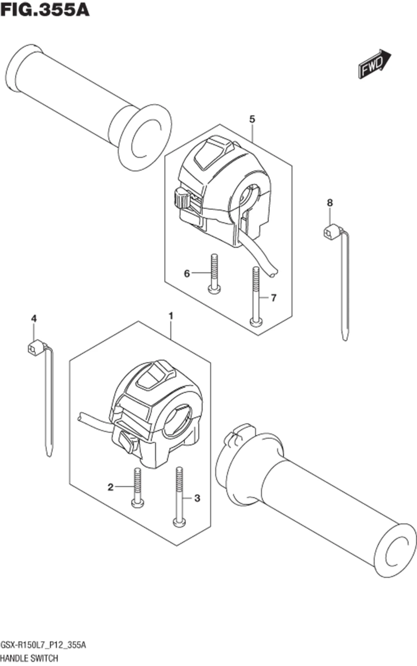 FIG.355A (1-D-2) HANDLE SWITCH