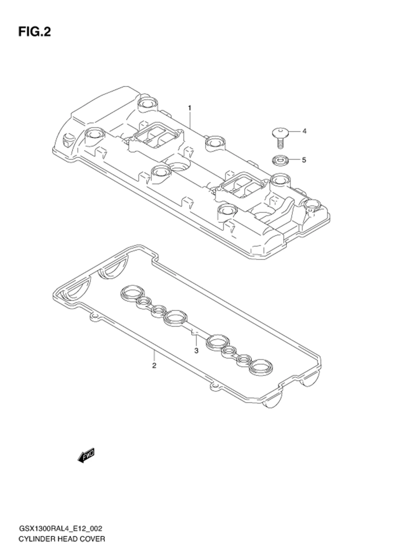 FIG.2 CYLINDER HEAD COVER