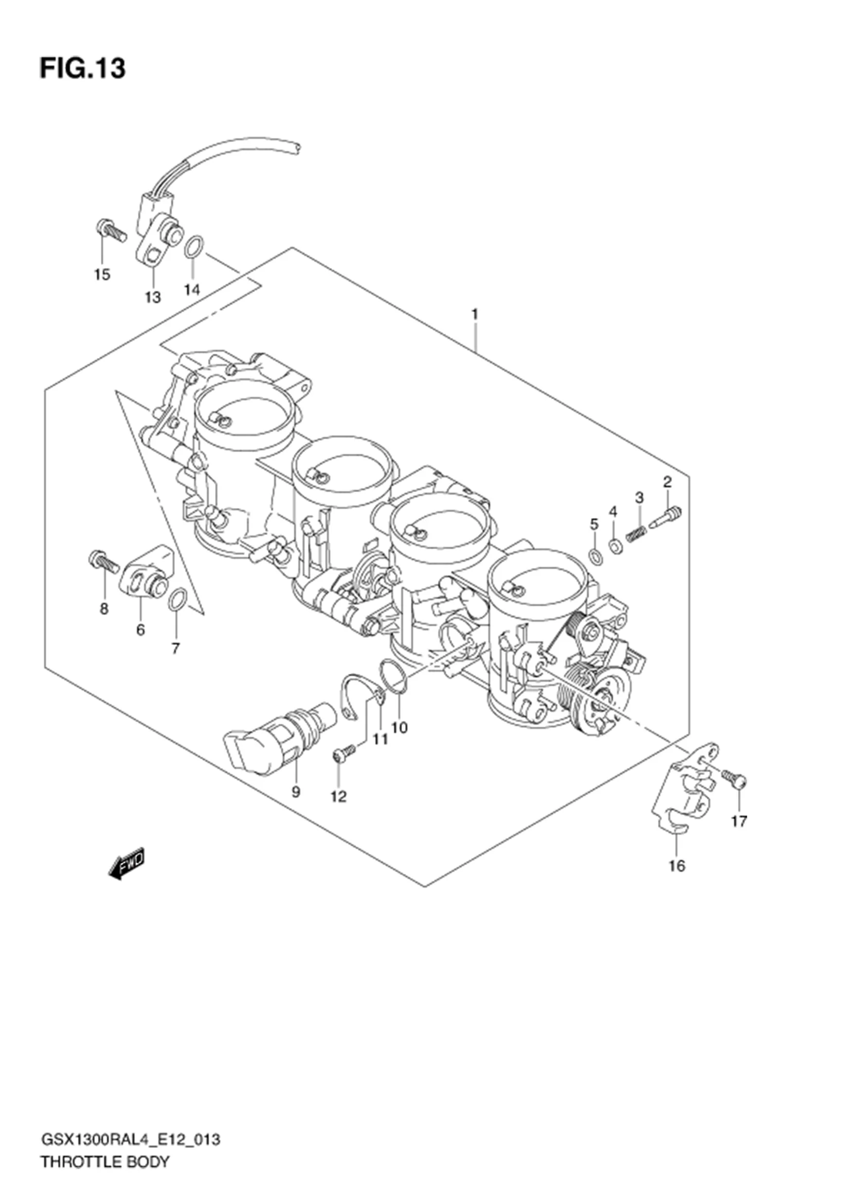FIG.13 THROTTLE BODY