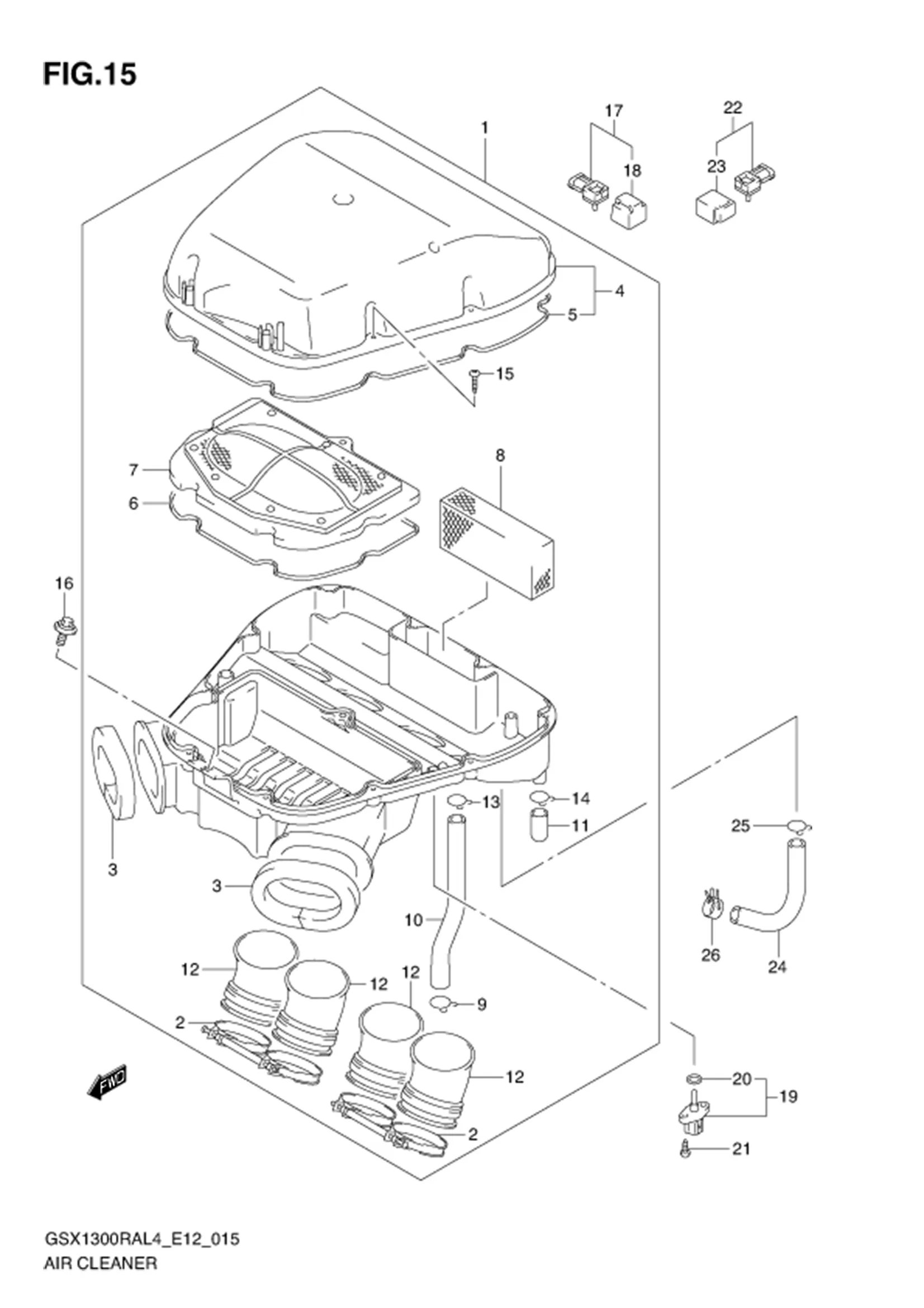 FIG.15 AIR CLEANER