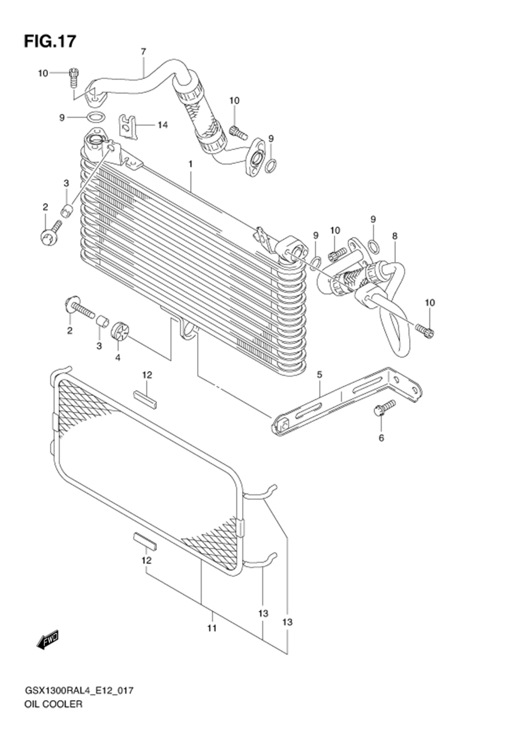 FIG.17 OIL COOLER