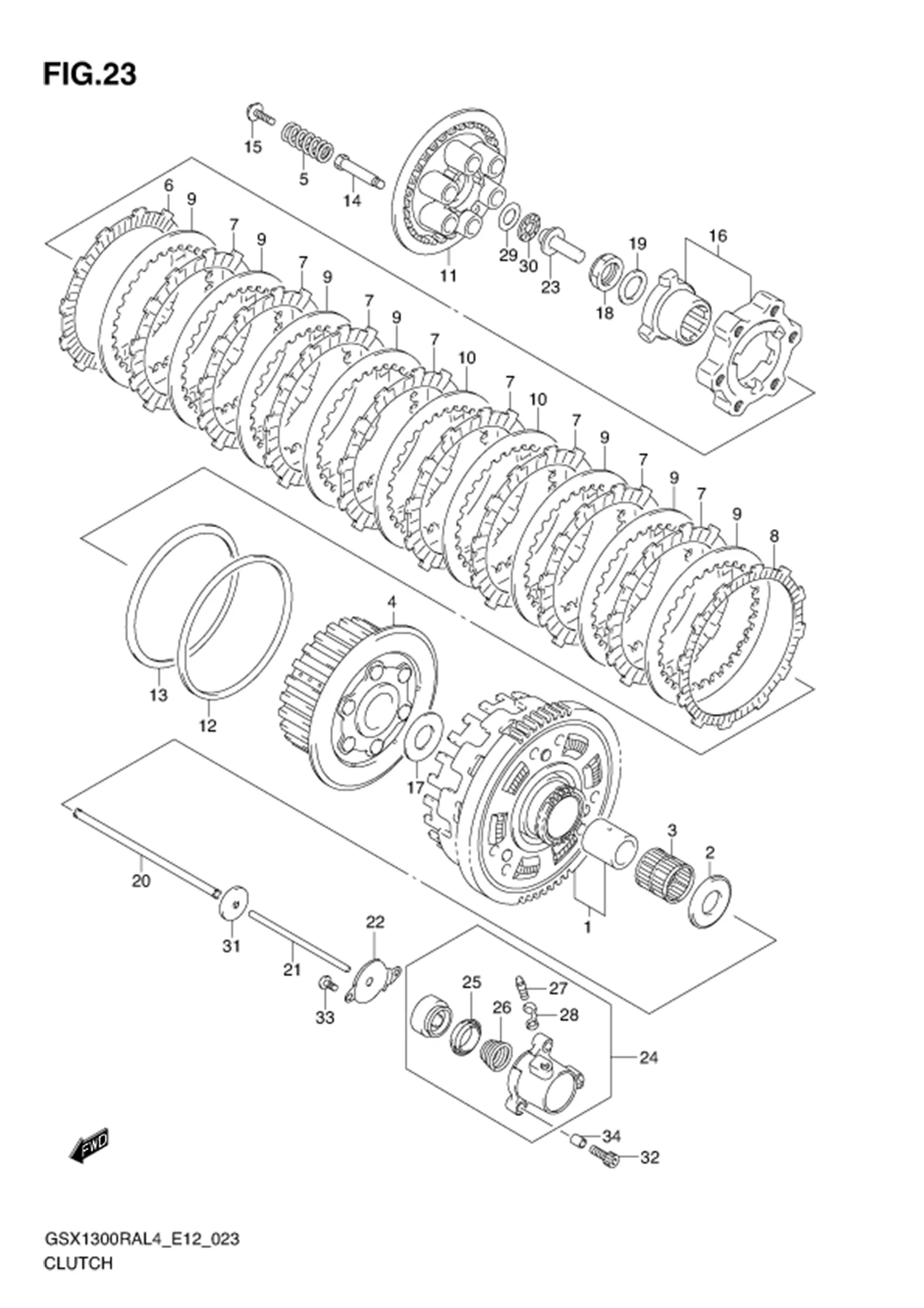 FIG.23 CLUTCH