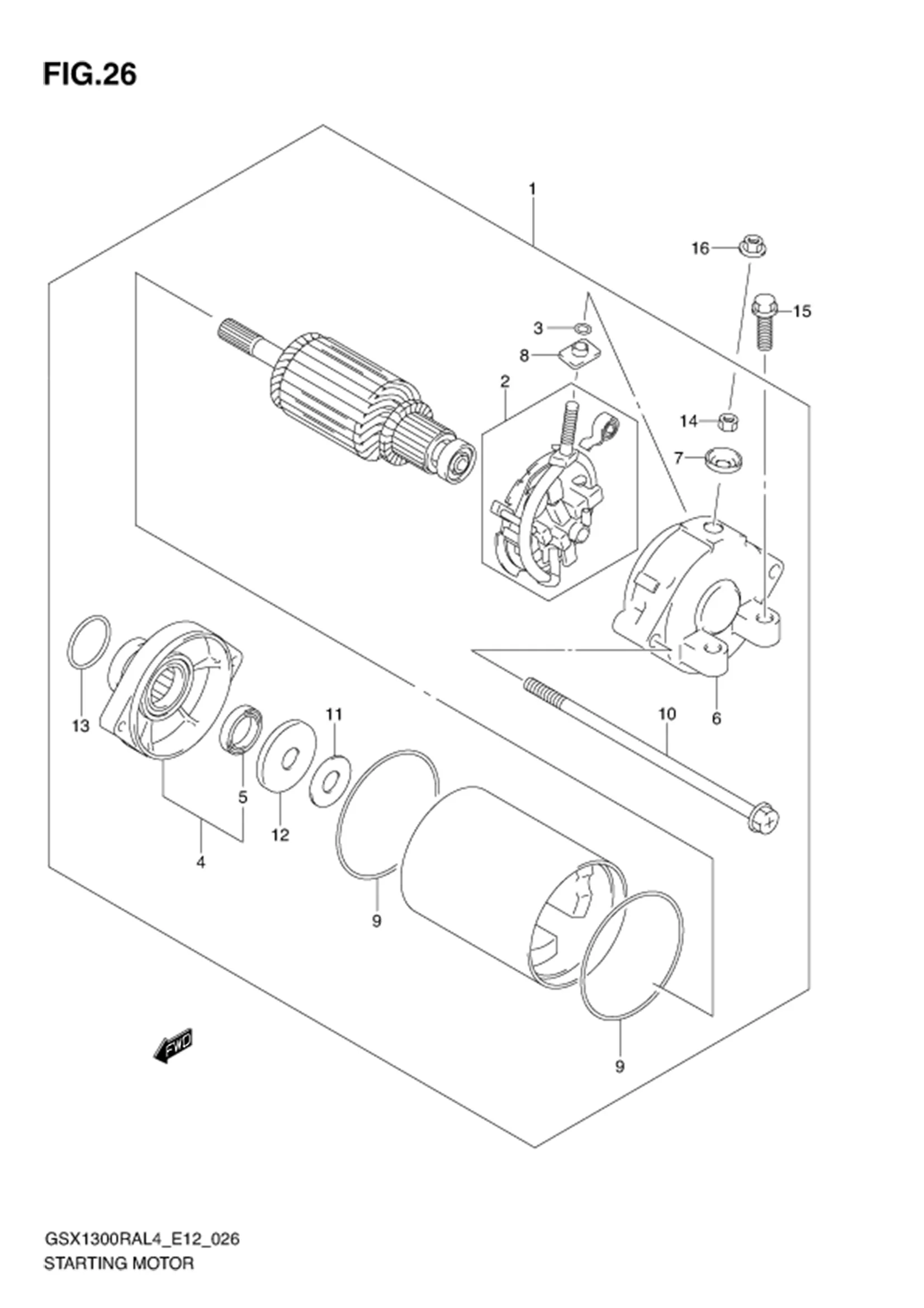 FIG.26 STARTING MOTOR