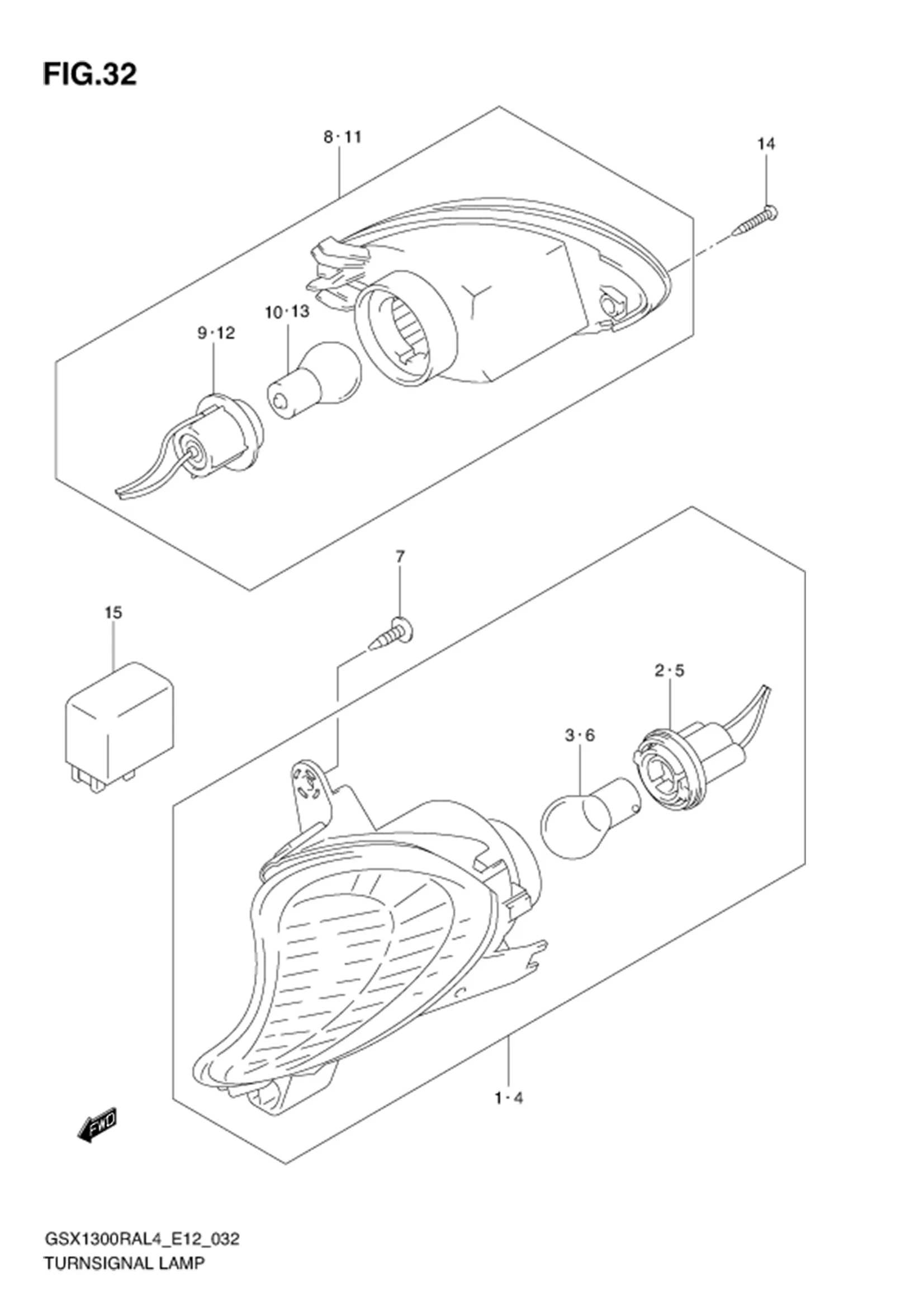 FIG.32 TURNSIGNAL LAMP