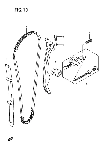 FIG. 10 CAM CHAIN