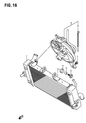 FIG. 16 RADIATOR