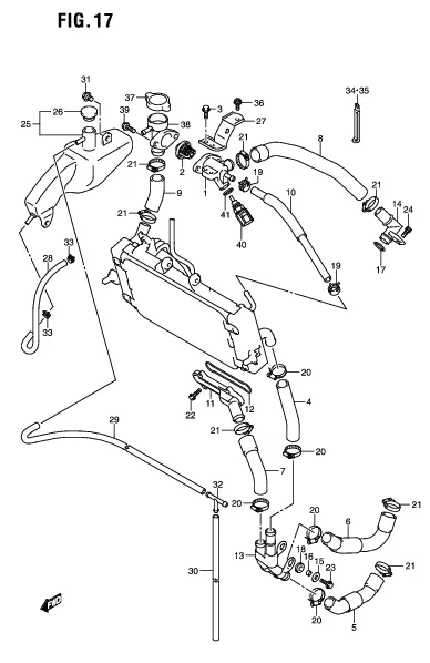 FIG. 17 RADIATOR HOSE