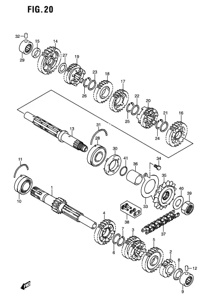 FIG. 20 TRANSMISSION