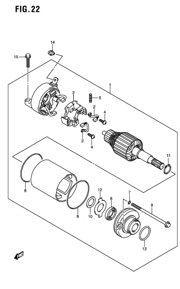 FIG. 22 STARTING MOTOR
