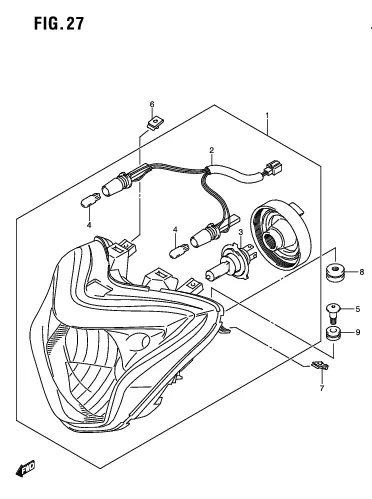 FIG. 27 HEAD LAMP