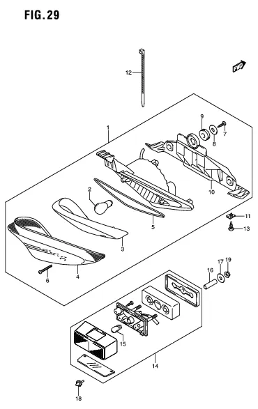 FIG. 29 REAR COMBINATION LAMP