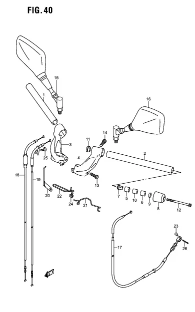 FIG. 40 HANDLE BAR
