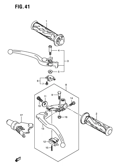 FIG. 41 HANDLE LEVER