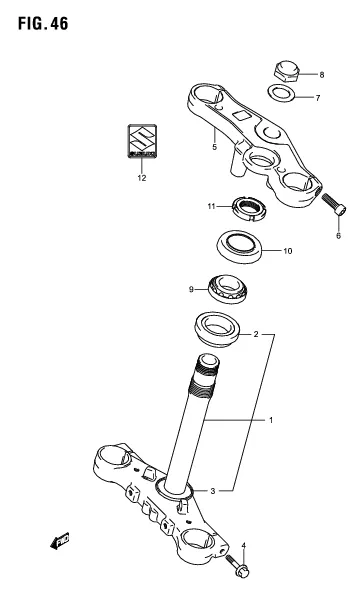 FIG. 46 STEERING STEM