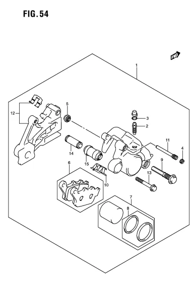 FIG. 54 REAR CALIPER