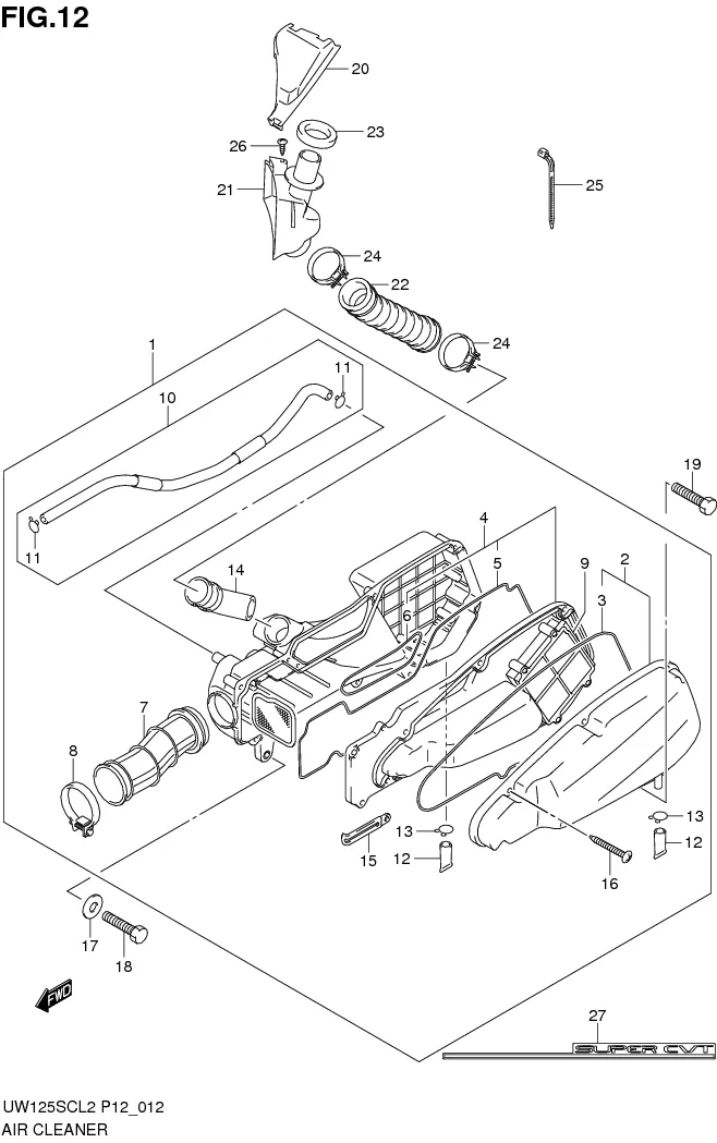 FIG.12 AIR CLEANER