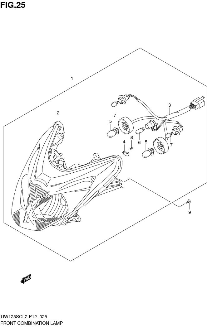 FIG.25 FRONT COMBINATIONAL LAMP