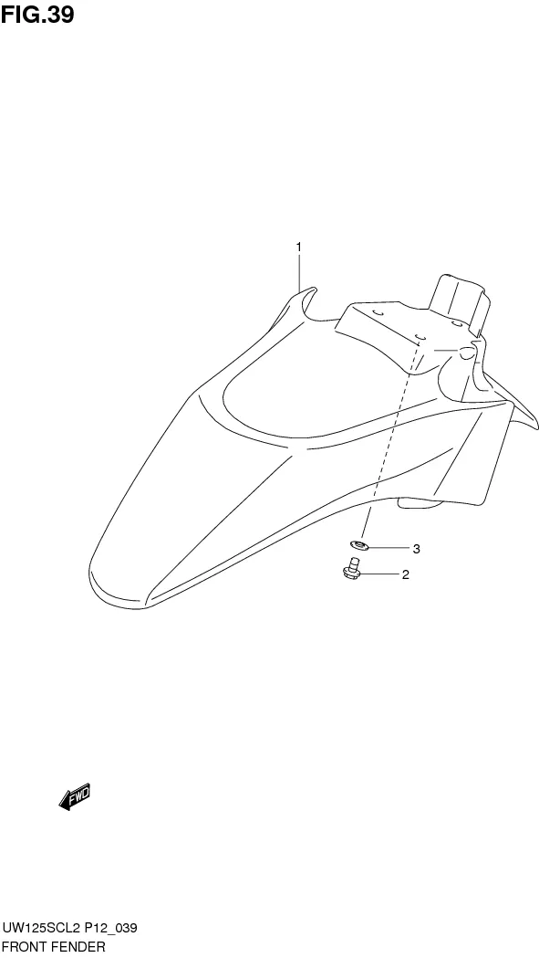 FIG.39 FRONT FENDER