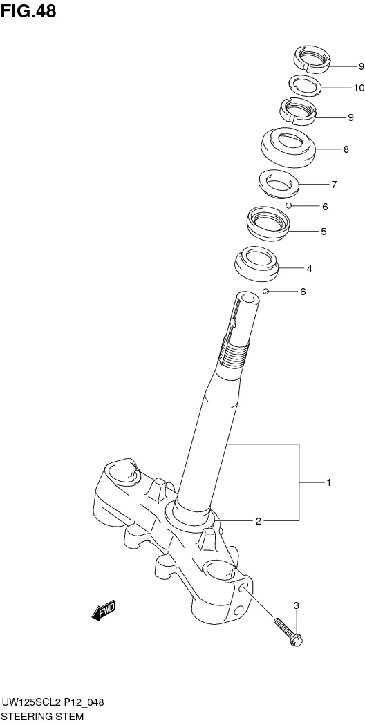 FIG.48 STEERING STEM