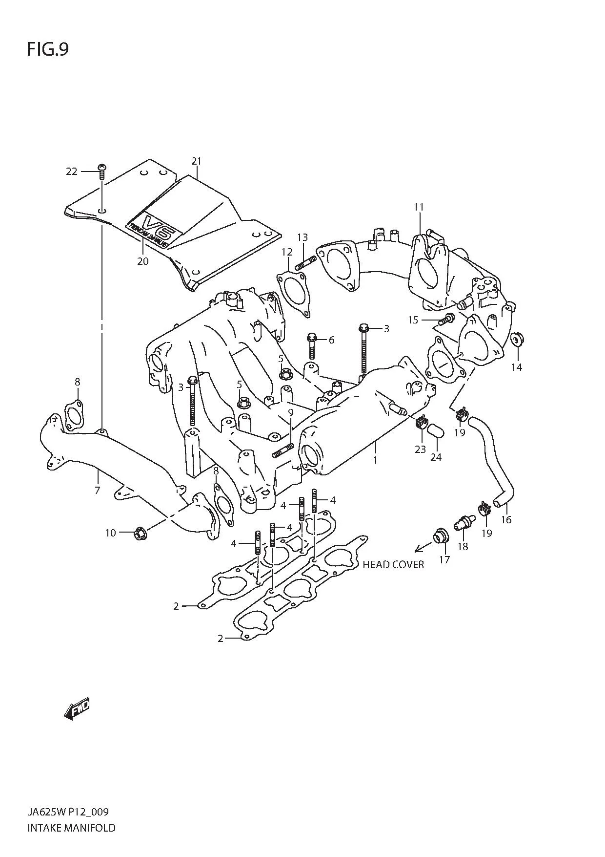 FIG.9 INTAKE MANIFOLD