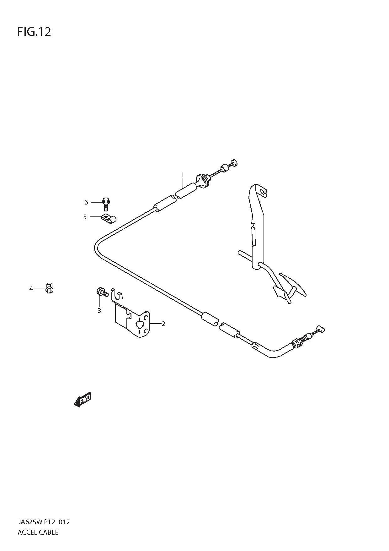 FIG.12 ACCEL CABLE