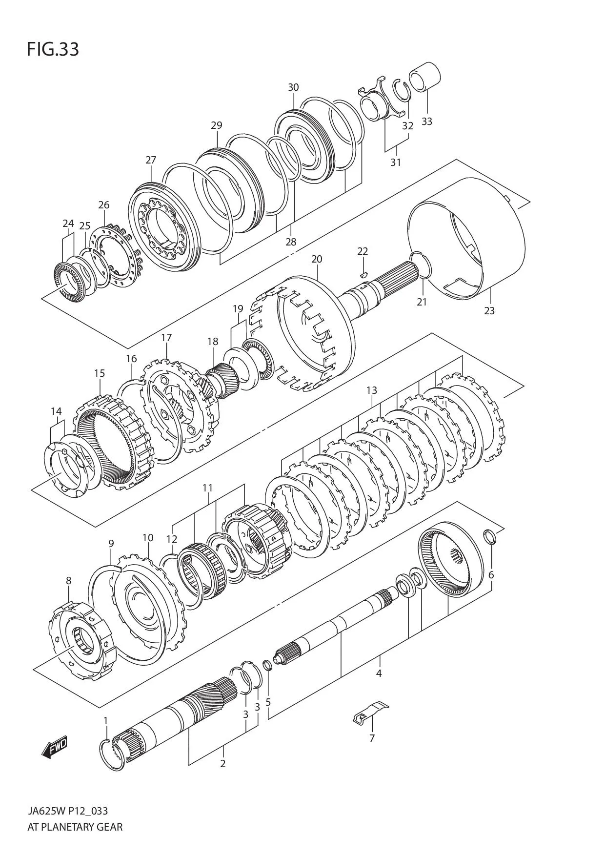 FIG.33 AT PLANETARY GEAR