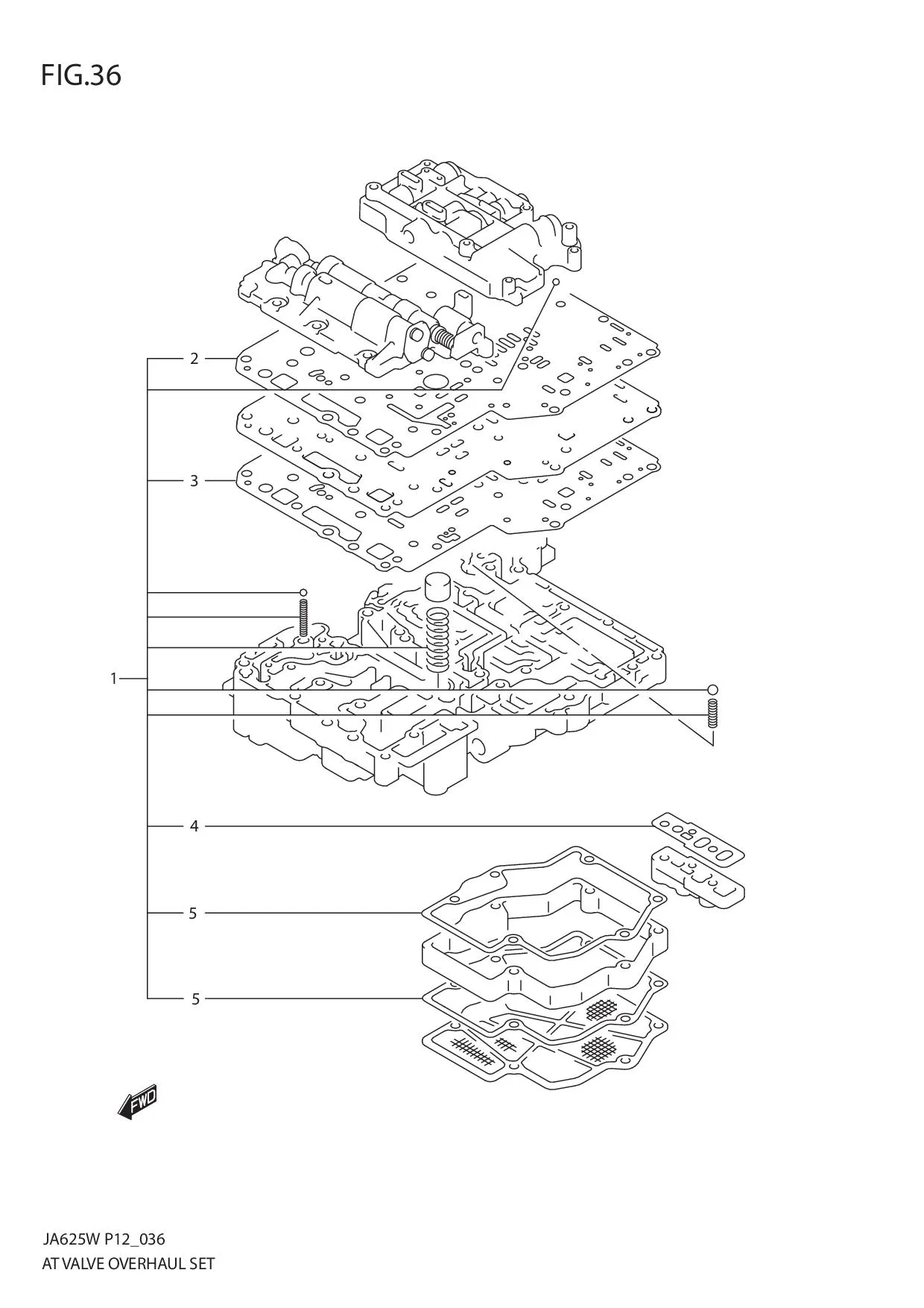 FIG.36 AT VALVE OVERHAUL SET